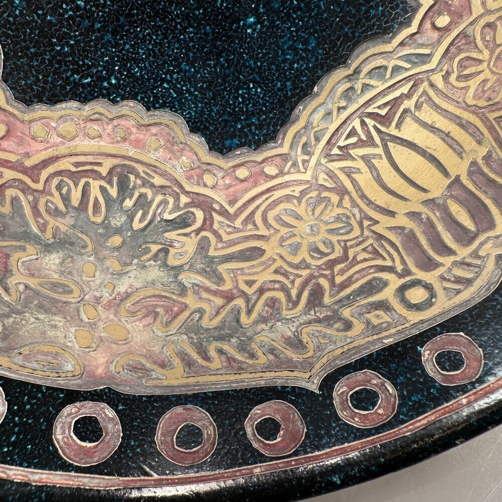 Middle Eastern Tibetan Bowl Hand Etched Meditation Vintage Bowl READ - Picture 10 of 16